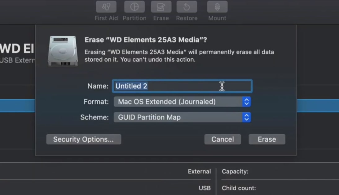 how to format external hard drive for ps4 on mac version
